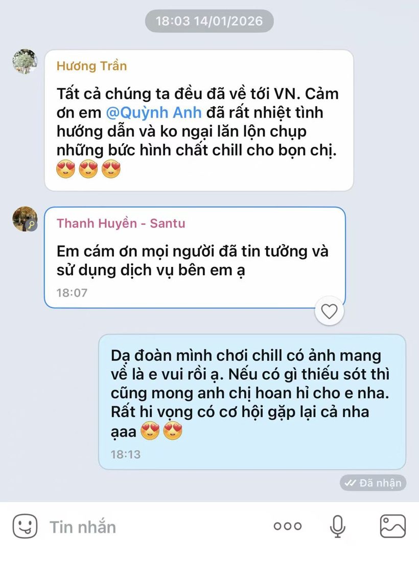 Screenshot of Hương Trần's message